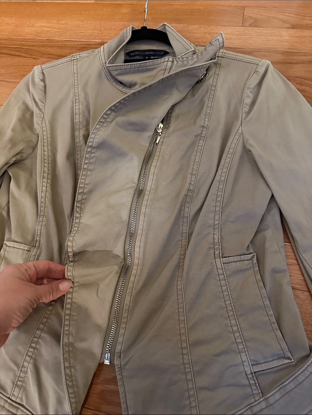 WHBM Women's Asymmetrical Ruffle Jacket - Picture 3 of 9